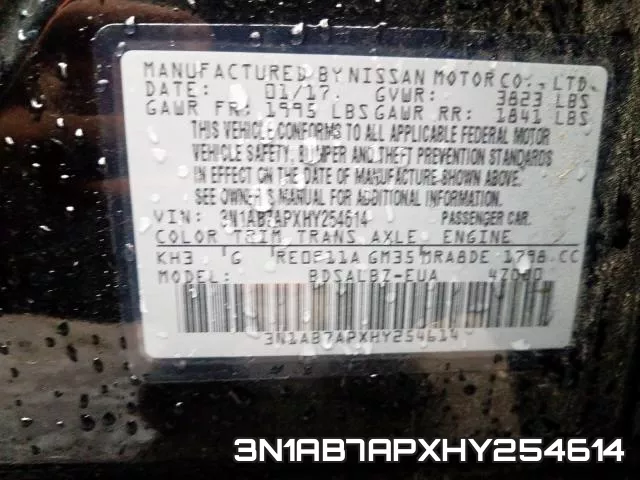 3N1AB7APXHY254614 фото 2