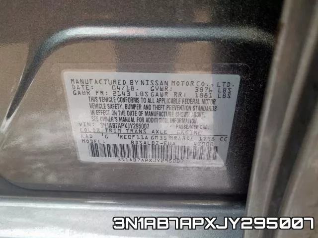 3N1AB7APXJY295007 фото 2