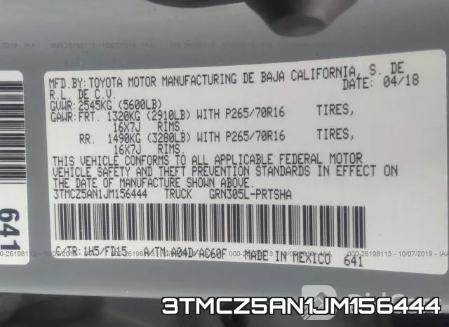 3TMCZ5AN1JM156444 фото 10