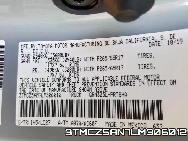 3TMCZ5AN7LM306012 фото 2