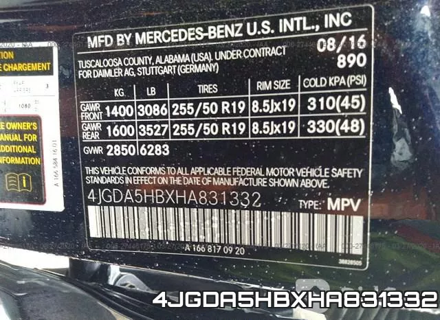 4JGDA5HBXHA831332 фото 10