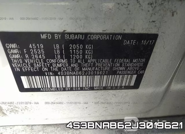 4S3BNAB62J3019621 фото 10