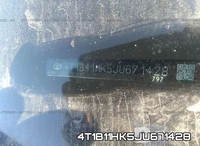 4T1B11HK5JU671428 фото 10