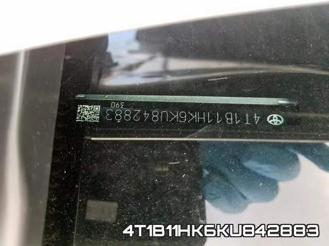 4T1B11HK6KU842883 фото 2