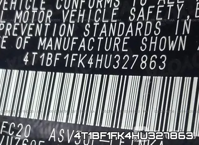 4T1BF1FK4HU327863 фото 10