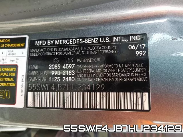 55SWF4JB7HU234129 фото 2