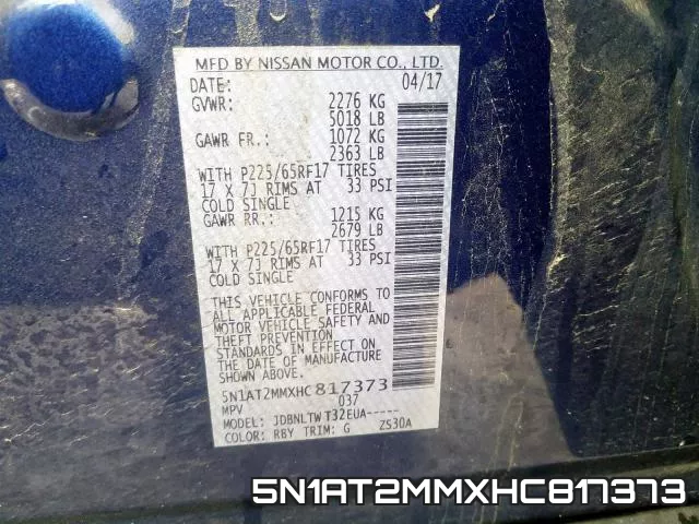 5N1AT2MMXHC817373 фото 2
