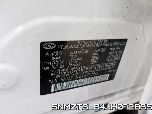 5NMZT3LB4JH072835 фото 2