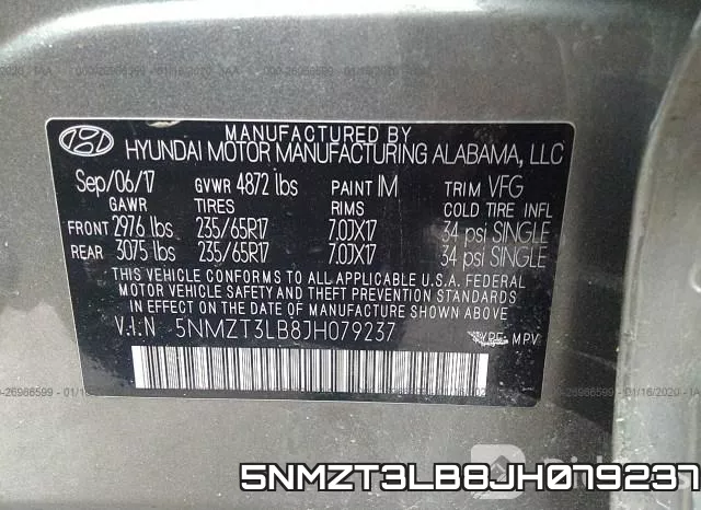 5NMZT3LB8JH079237 фото 10