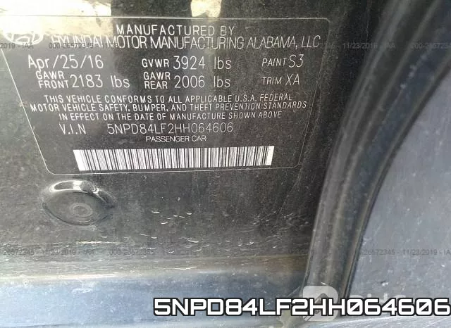 5NPD84LF2HH064606 фото 10