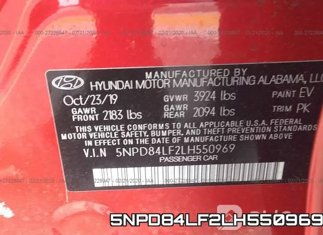 5NPD84LF2LH550969 фото 10