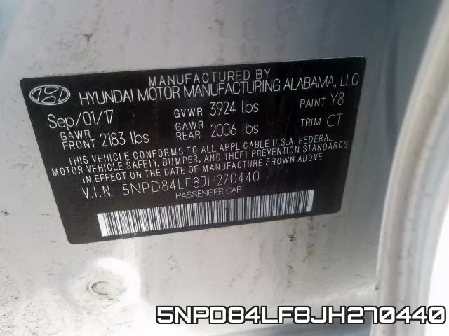 5NPD84LF8JH270440 фото 2