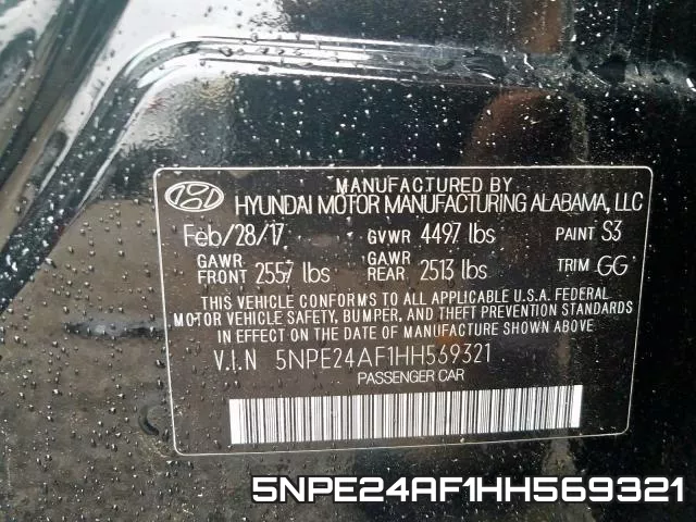 5NPE24AF1HH569321 фото 2