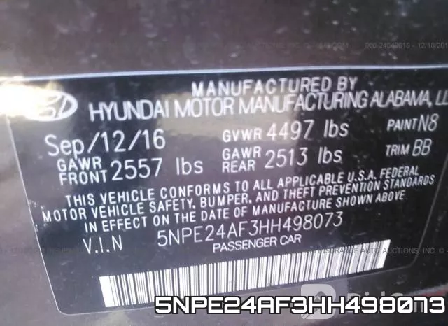 5NPE24AF3HH498073 фото 10