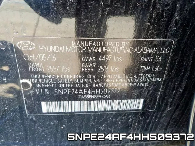 5NPE24AF4HH509372 фото 2