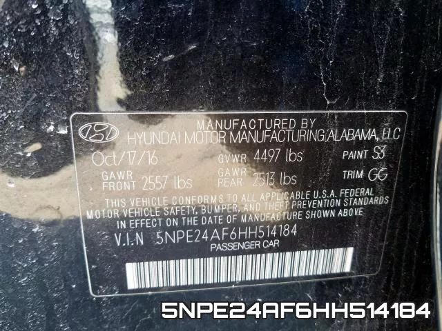5NPE24AF6HH514184 фото 2