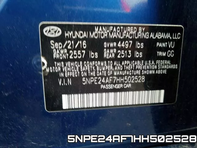 5NPE24AF7HH502528 фото 2