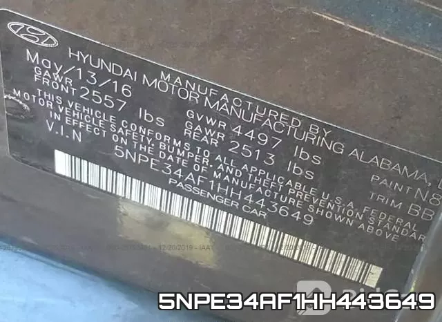 5NPE34AF1HH443649 фото 10
