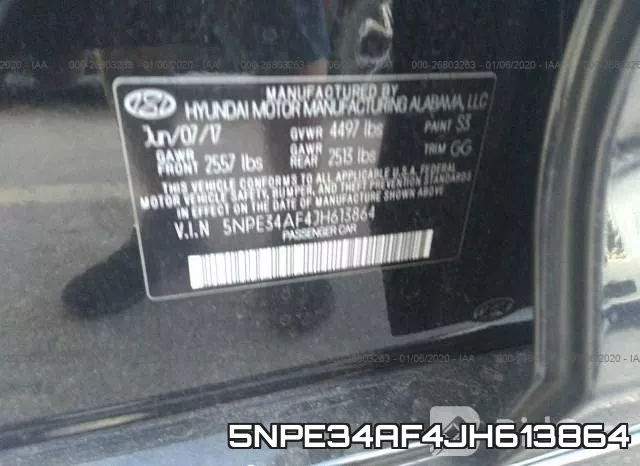 5NPE34AF4JH613864 фото 10