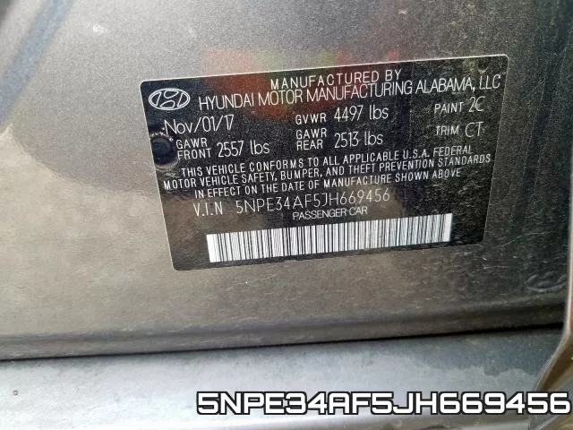 5NPE34AF5JH669456 фото 2