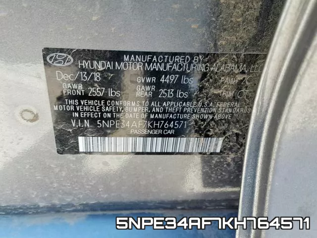 5NPE34AF7KH764571 фото 2