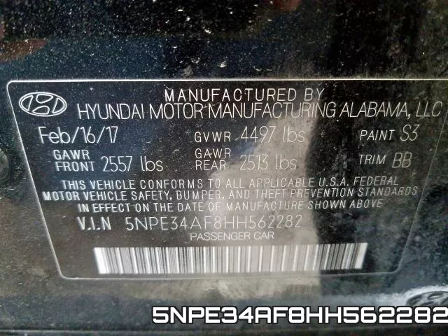 5NPE34AF8HH562282 фото 2