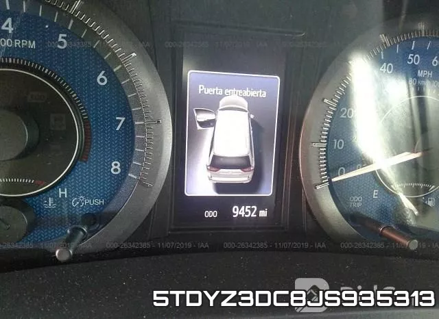 5TDYZ3DC8JS935313 фото 8