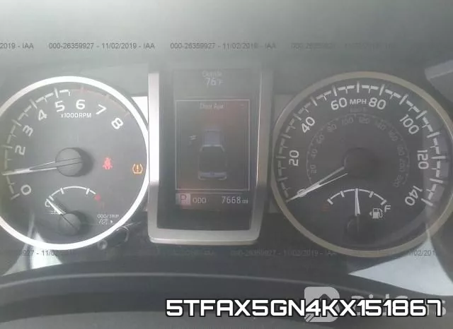 5TFAX5GN4KX151867 фото 8