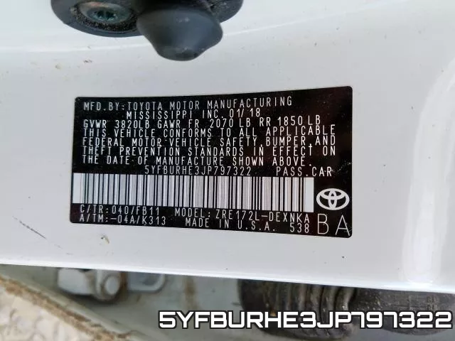 5YFBURHE3JP797322 фото 2