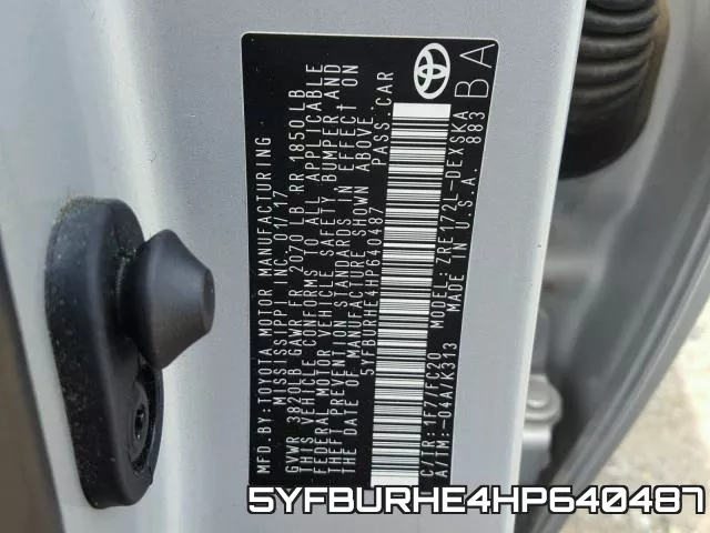 5YFBURHE4HP640487 фото 2