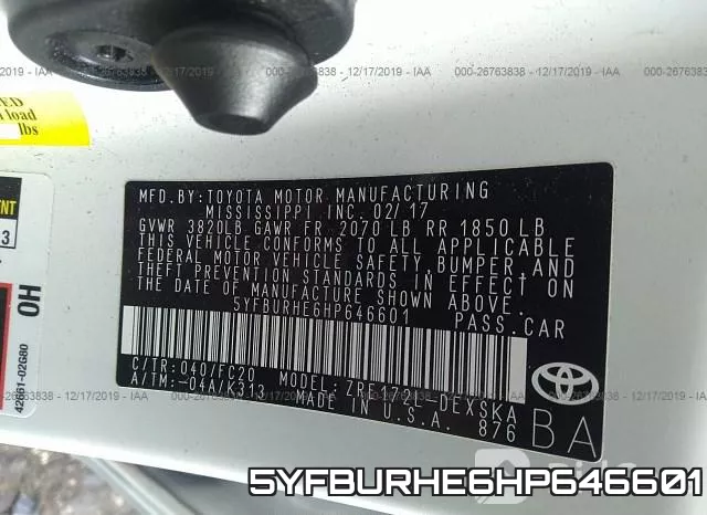 5YFBURHE6HP646601 фото 10