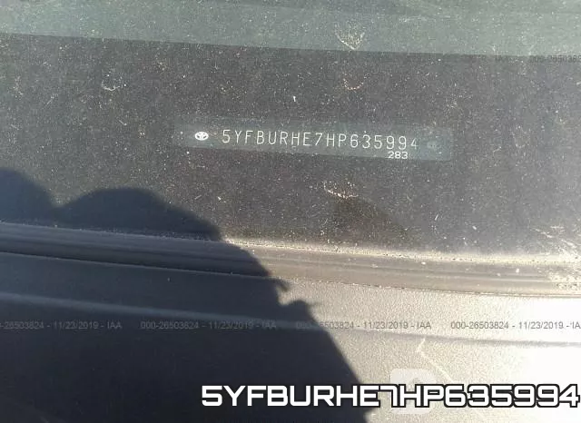 5YFBURHE7HP635994 фото 10
