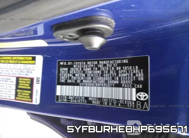5YFBURHE8HP695671 фото 10