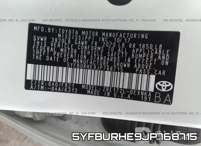 5YFBURHE9JP768715 фото 10
