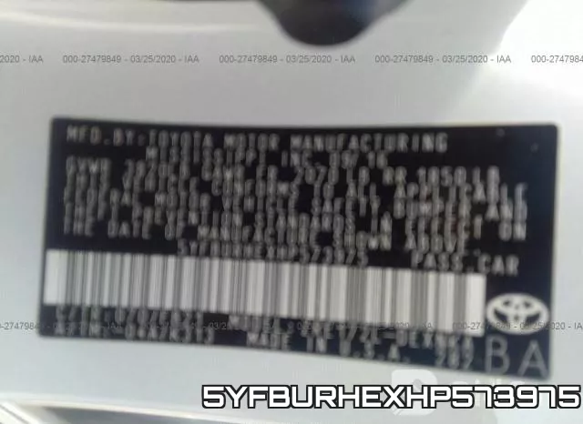 5YFBURHEXHP573975 фото 10