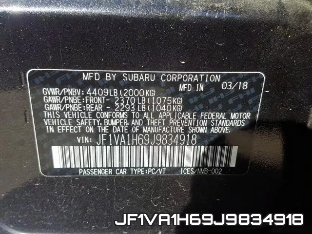 JF1VA1H69J9834918 фото 2