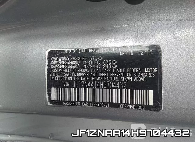 JF1ZNAA14H9704432 фото 10