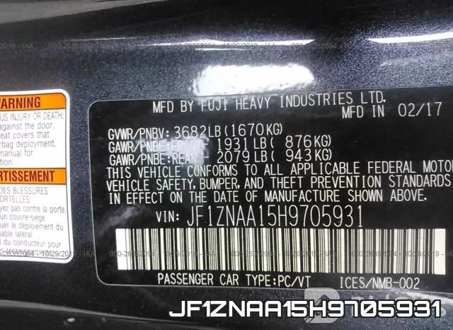 JF1ZNAA15H9705931 фото 10
