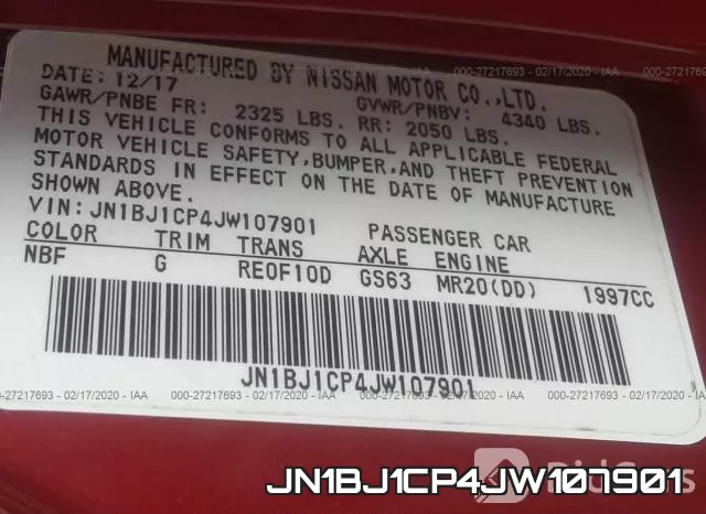 JN1BJ1CP4JW107901 фото 10