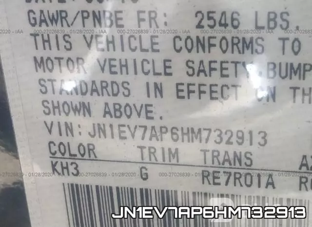 JN1EV7AP6HM732913 фото 10