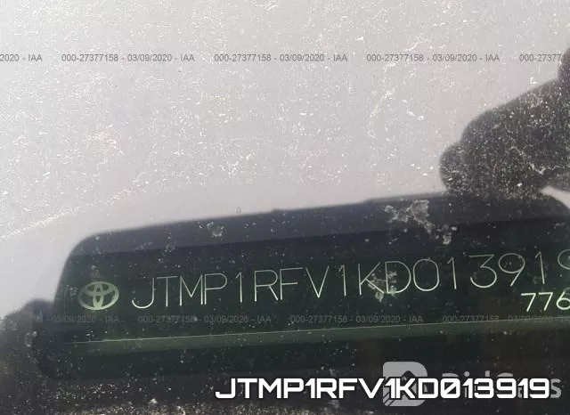 JTMP1RFV1KD013919 фото 10