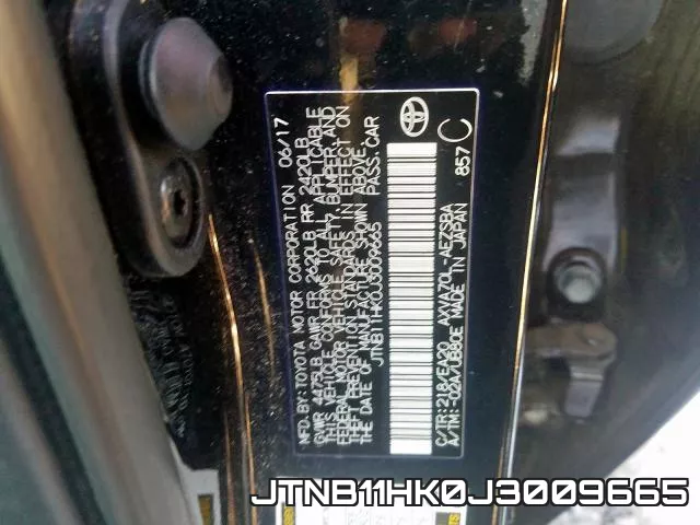 JTNB11HK0J3009665 фото 2