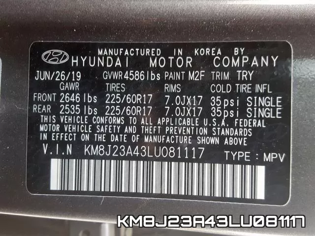 KM8J23A43LU081117 фото 2