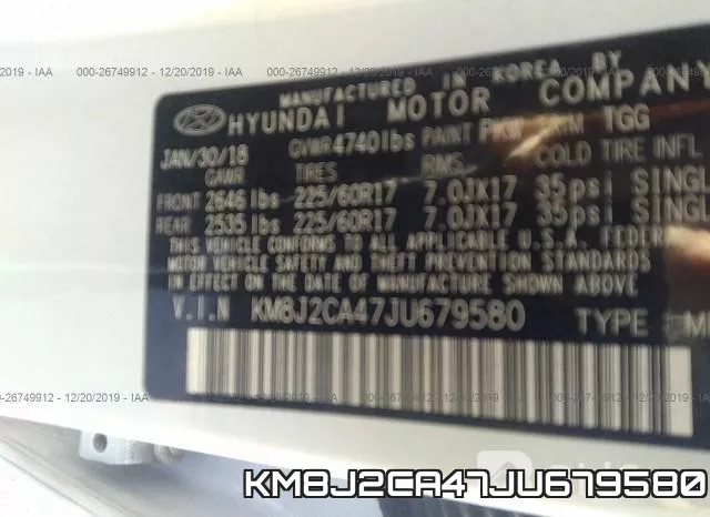 KM8J2CA47JU679580 фото 10