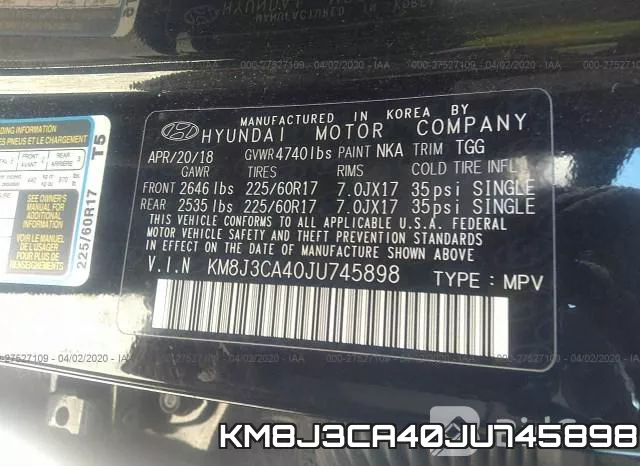 KM8J3CA40JU745898 фото 10