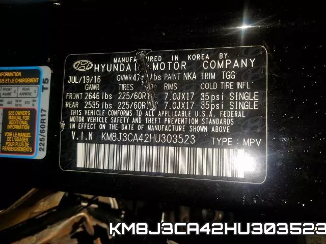 KM8J3CA42HU303523 фото 2