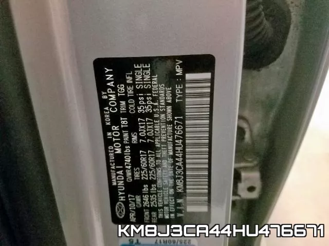 KM8J3CA44HU476671 фото 2