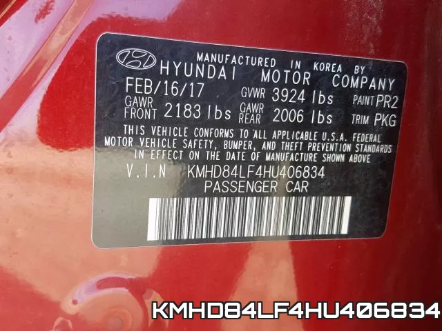 KMHD84LF4HU406834 фото 2