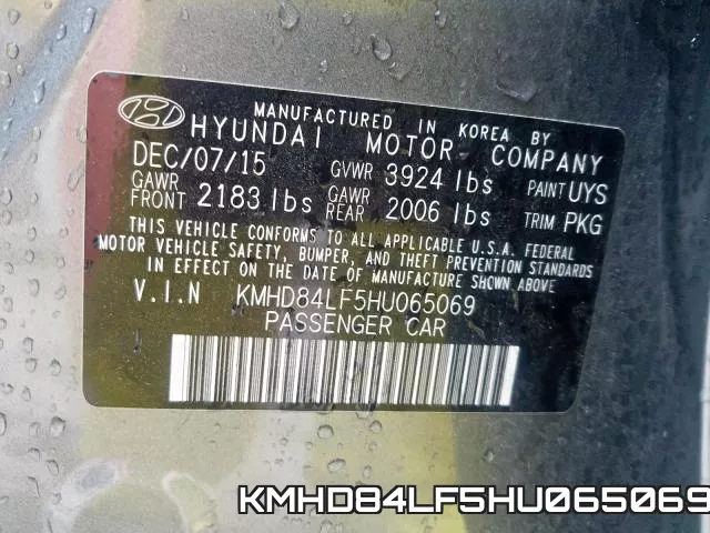 KMHD84LF5HU065069 фото 2