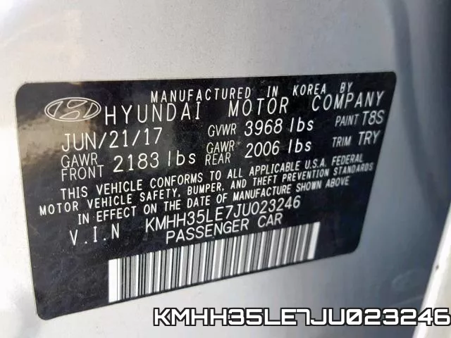KMHH35LE7JU023246 фото 2